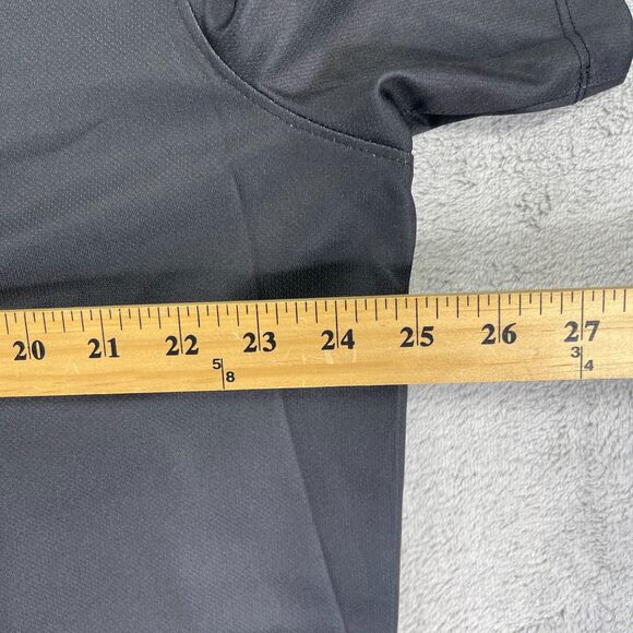 Nike Dri Fit Golf Polo Shirt Mens XL Black Stripe Performance Sweat Wicking - Picture 9 of 12